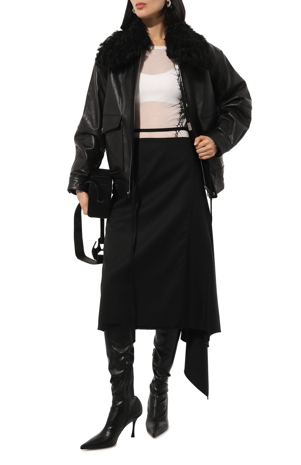 Хлопковый лонгслив ANN DEMEULEMEESTER, арт. 2402-W-JTS12-35-FA434-002, фото 2