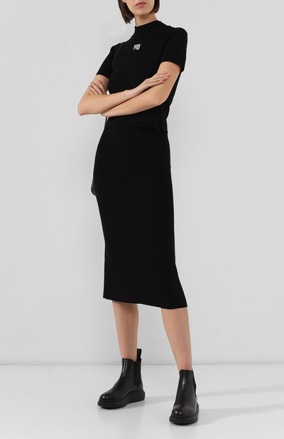 Юбка ALEXANDERWANG.T черного цвета по цене 21150 руб., арт. 4KC2195000, фото 2 Юбка ALEXANDERWANG.T, арт. 4KC2195000, фото 2