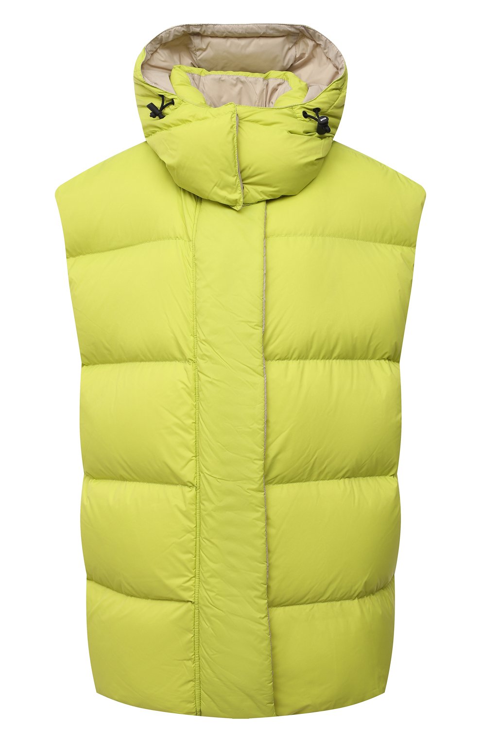 Двусторонний жилет MSGM салатового цвета по цене 62250 руб., арт. 3141MDH12RX 217702, фото 1 Двусторонний жилет MSGM, арт. 3141MDH12RX 217702, фото 1