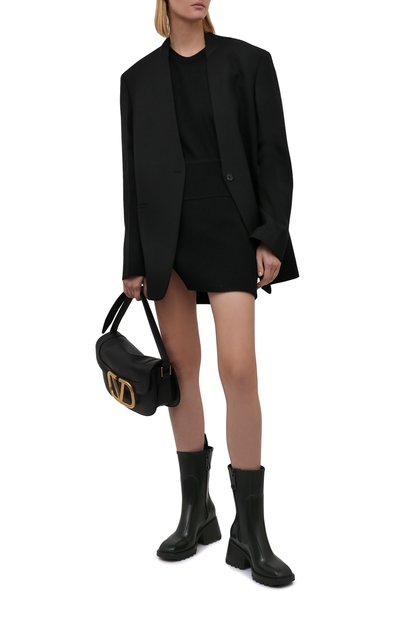 Резиновые ботильоны betty CHLOÉ темно-зеленого цвета по цене 55700 руб., арт. CHC19W239G8, фото 2 Резиновые ботильоны betty CHLOÉ, арт. CHC19W239G8, фото 2