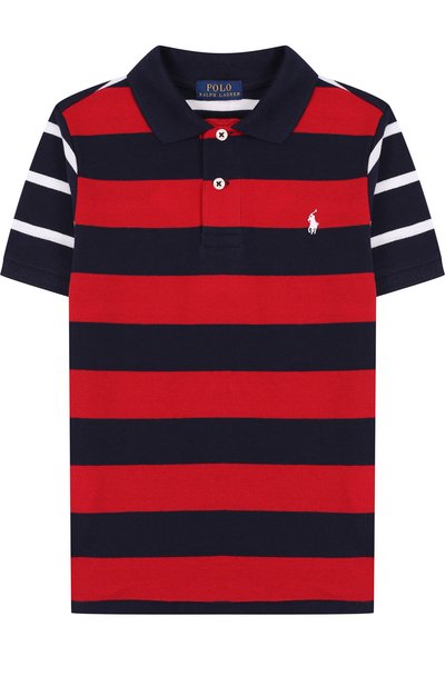 Хлопковое поло в контрастную полоску POLO RALPH LAUREN, арт. 322692271, фото 1