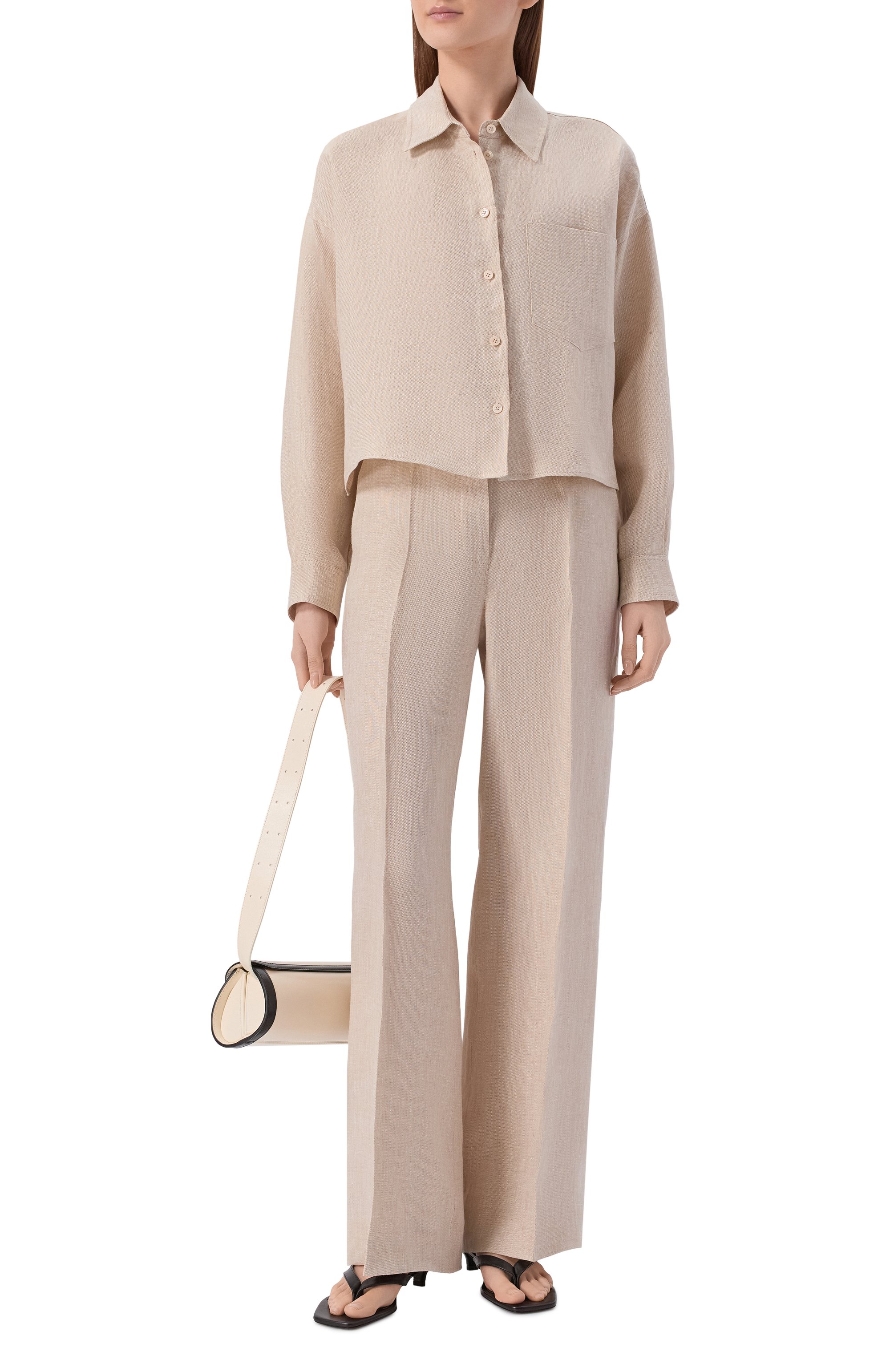 Льняные брюки WEEKEND MAX MARA, арт. WKDMALIZIA, фото 2