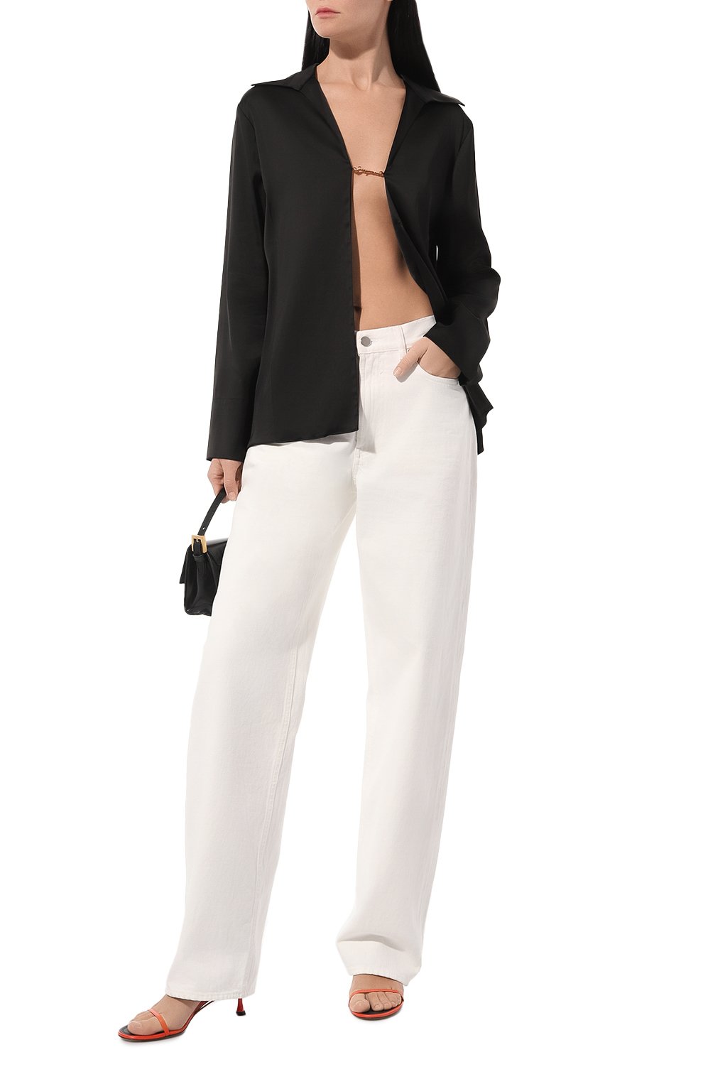 Атласная блузка JACQUEMUS, арт. 22E/213SH103-1000, фото 2