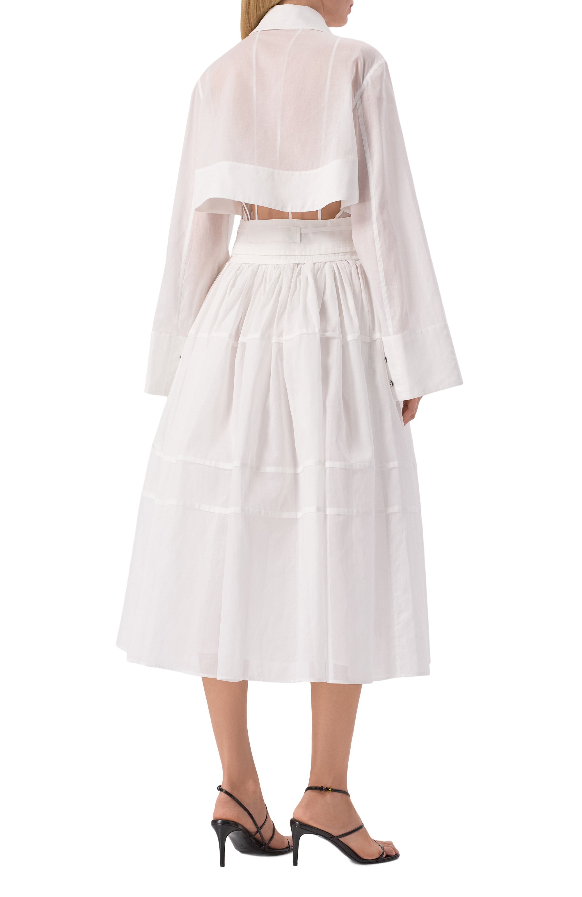 Хлопковое платье JIL SANDER, арт. J02CT0440-J45014, фото 4