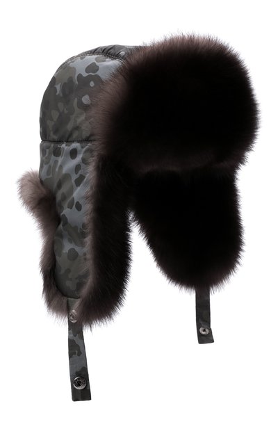 Женская шапка-ушанка с мехом соболя BLACK SABLE, арт. BS-005AF3