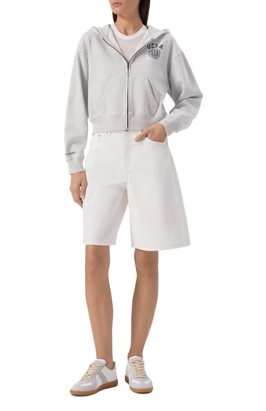 Хлопковая толстовка Sporty & Rich x UCLA Sporty and Rich ST068615639GY03 Серый  ST068615639GY03 Фото 2