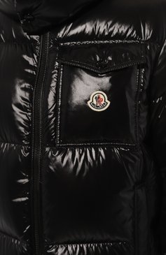 Мужская пуховик montbeliard MONCLER черного цвета, арт. 1A51X.00/68950 | Фото 5 (Мужское Кросс-КТ: пуховик-короткий; Рукава: Длинные; Материал внешний: Синтетический материал; Материал сплава: Проставлено; Драгоценные камни: Проставлено; Длина (верхняя одежда): Короткие; Стили: Кэжуэл)