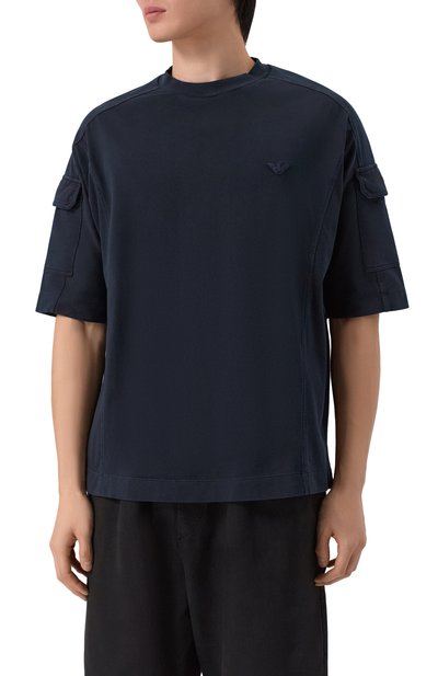 Хлопковая футболка EMPORIO ARMANI, арт. EM004910/AF13715, фото 3