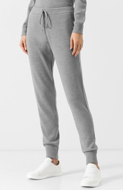 Однотонные шерстяные джоггеры с эластичным поясом RALPH LAUREN, арт. 290700746, фото 3