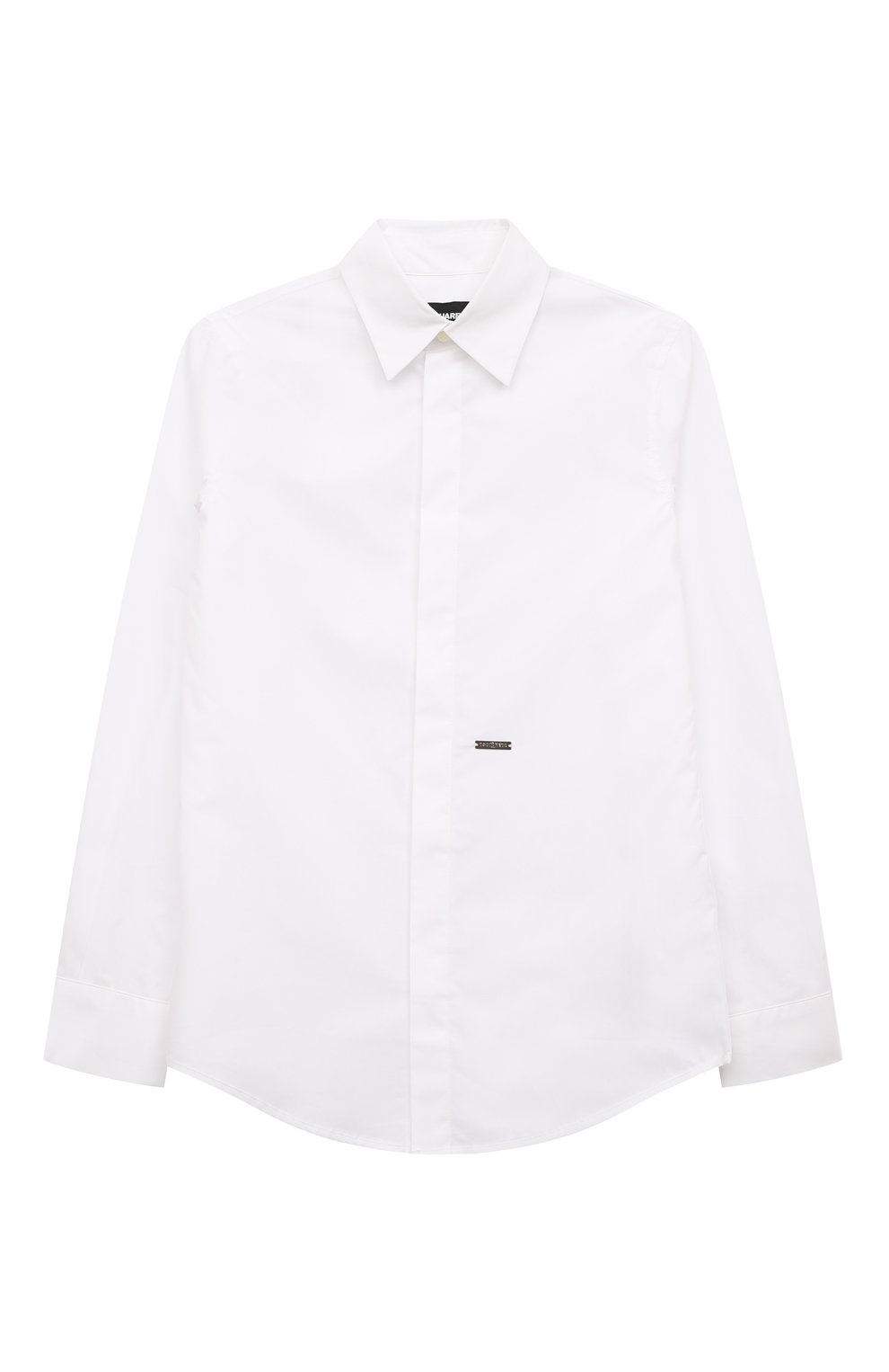 Хлопковая рубашка DSQUARED2 белого цвета по цене 19350 руб., арт. DQ1177/D007D, фото 1 Хлопковая рубашка DSQUARED2, арт. DQ1177/D007D, фото 1