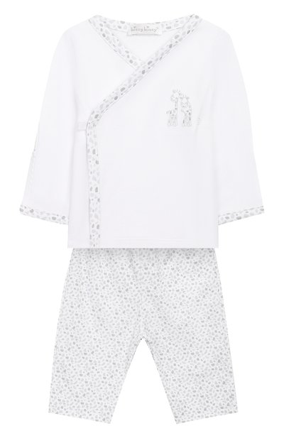 Комплект из хлопковой распашонки и брюк KISSY KISSY, арт. KNZ01069N, фото 1