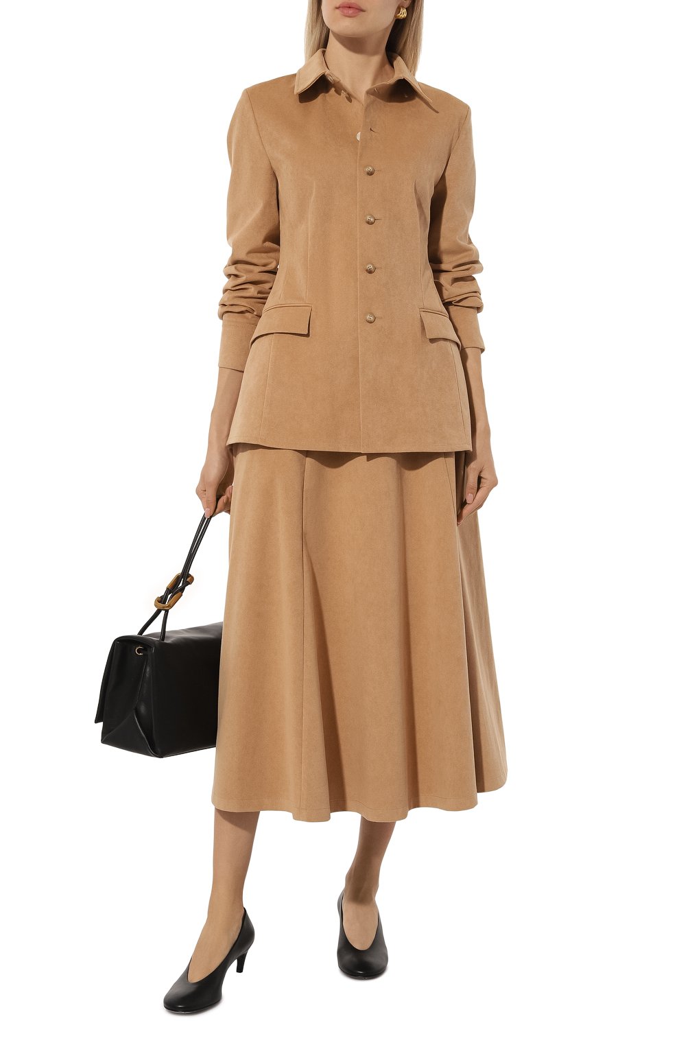 Жакет GOOROO бежевого цвета по цене 177930 руб., арт. SH013-0009-102-FW24/25, фото 2 Жакет GOOROO, арт. SH013-0009-102-FW24/25, фото 2