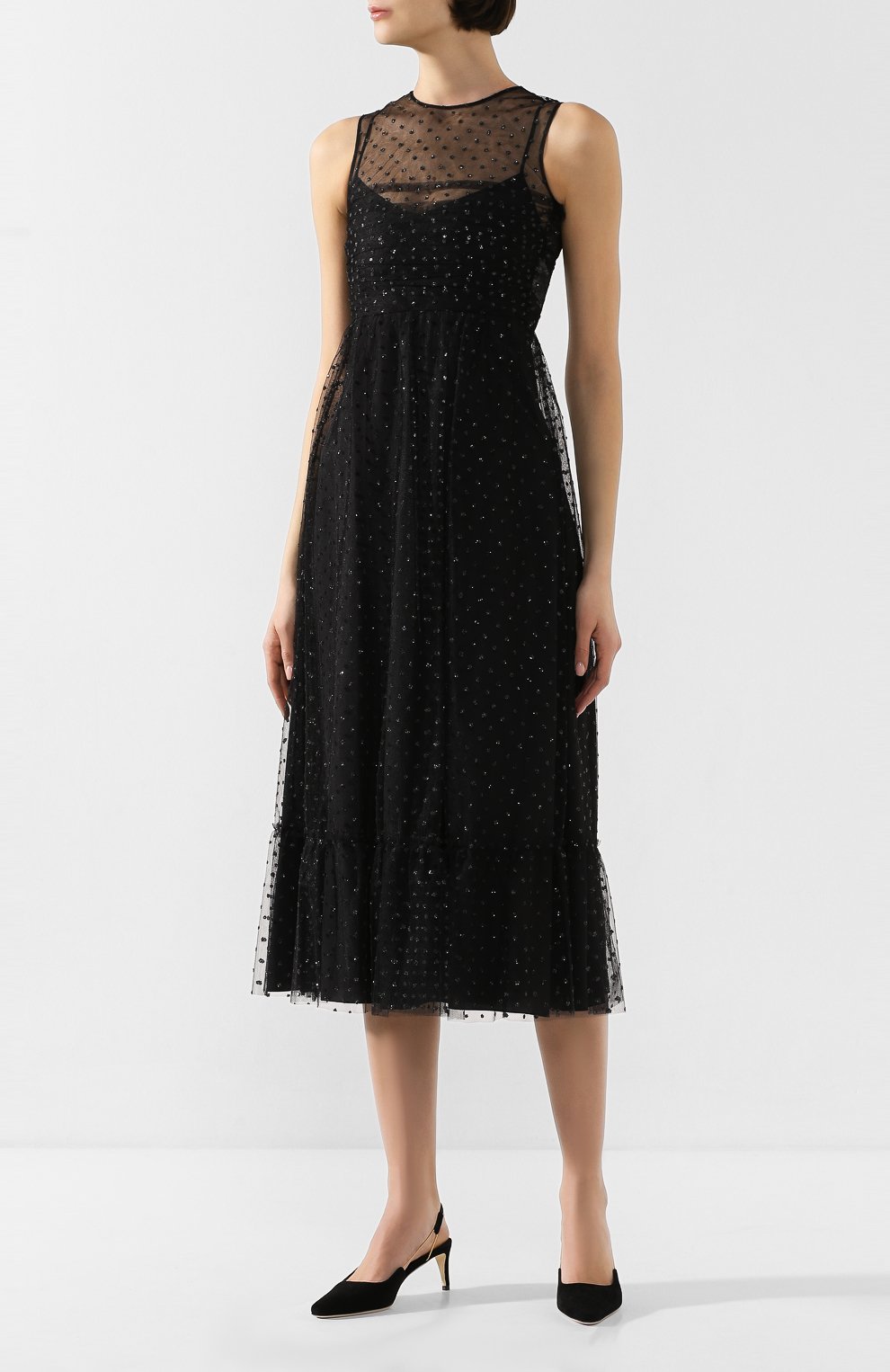 Платье REDVALENTINO черного цвета по цене 116500 руб., арт. TR3VAL00/4RL, фото 3 Платье REDVALENTINO, арт. TR3VAL00/4RL, фото 3
