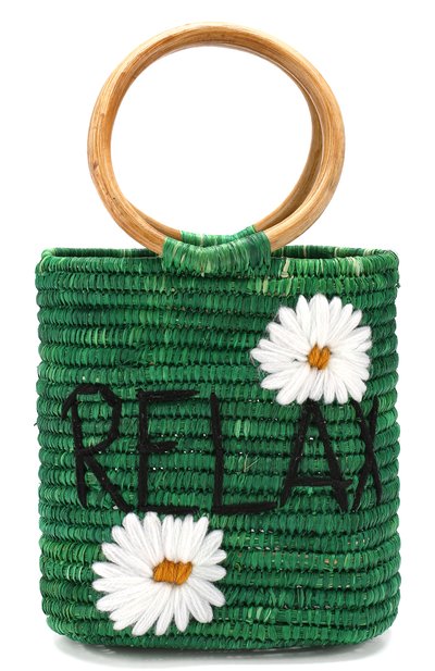Сумка из рафии MANA SAINT TROPEZ, арт. GREEN S0 BAG, фото 1