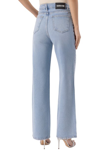 Джинсы с отделкой стразами SASHA KIM, арт. SK-00001792, фото 4