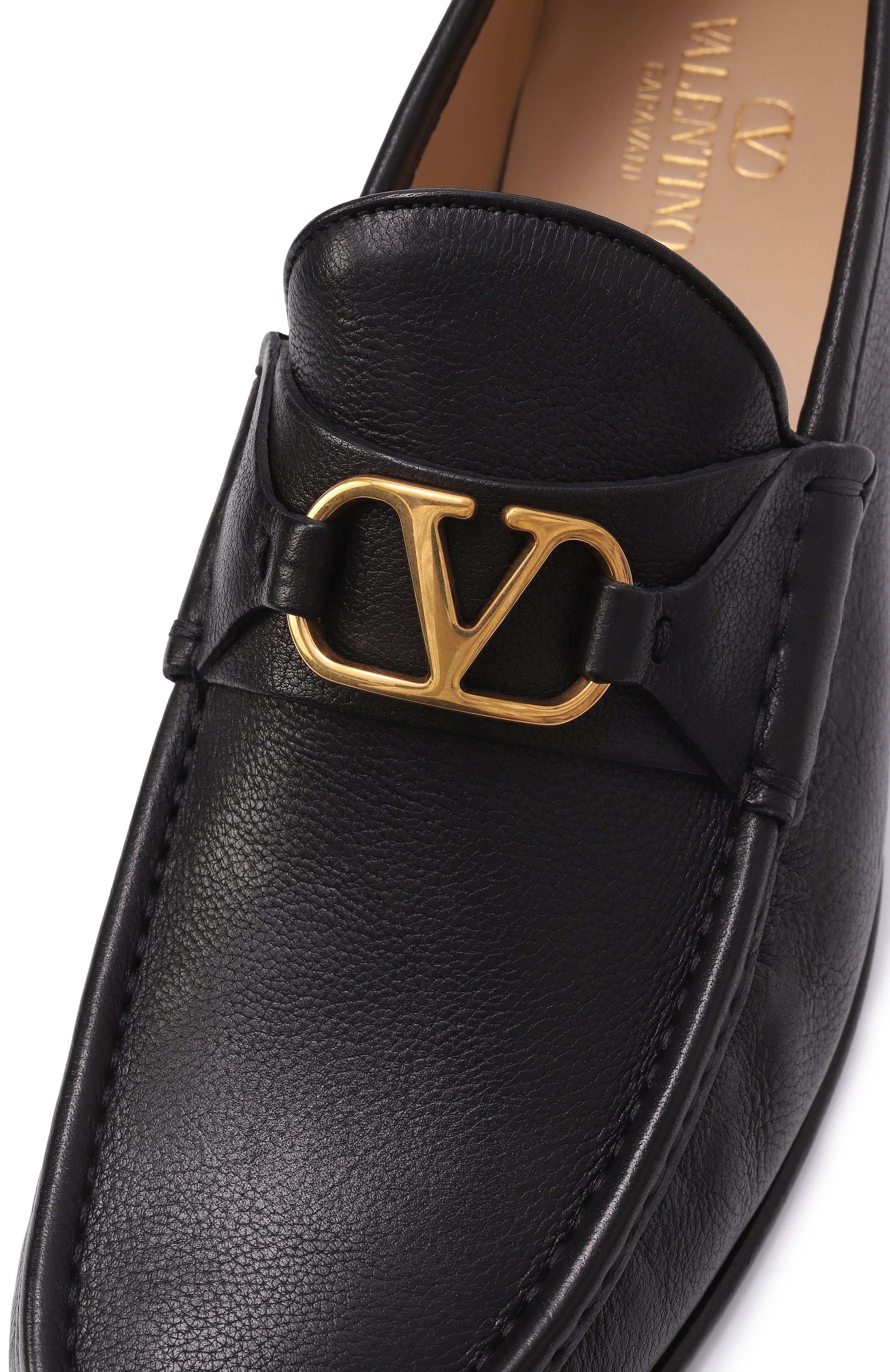 Кожаные лоферы vlogo signature VALENTINO, арт. 6Y2S0J68/MIL, фото 7