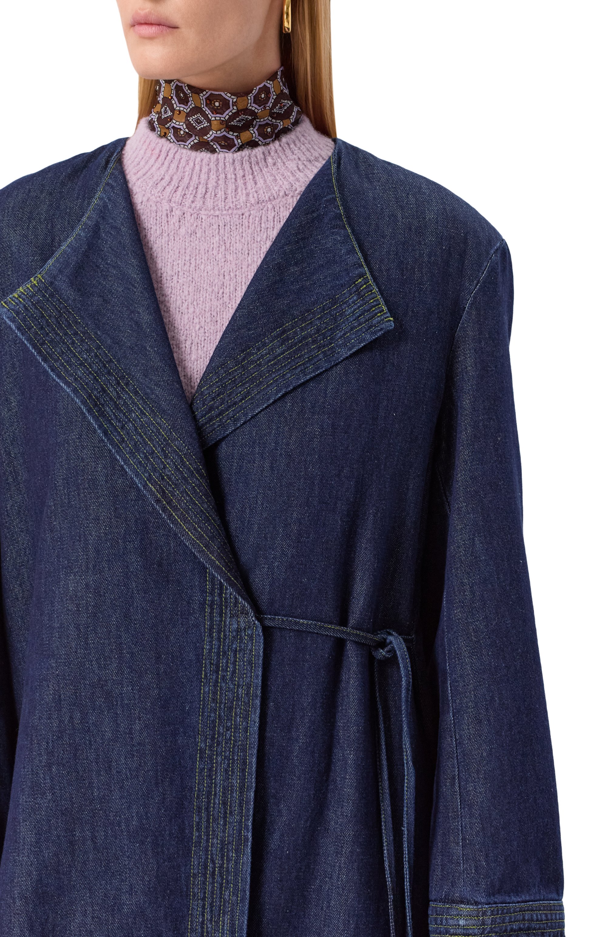 Джинсовое пальто DRIES VAN NOTEN, арт. 010265-2381-507, фото 5