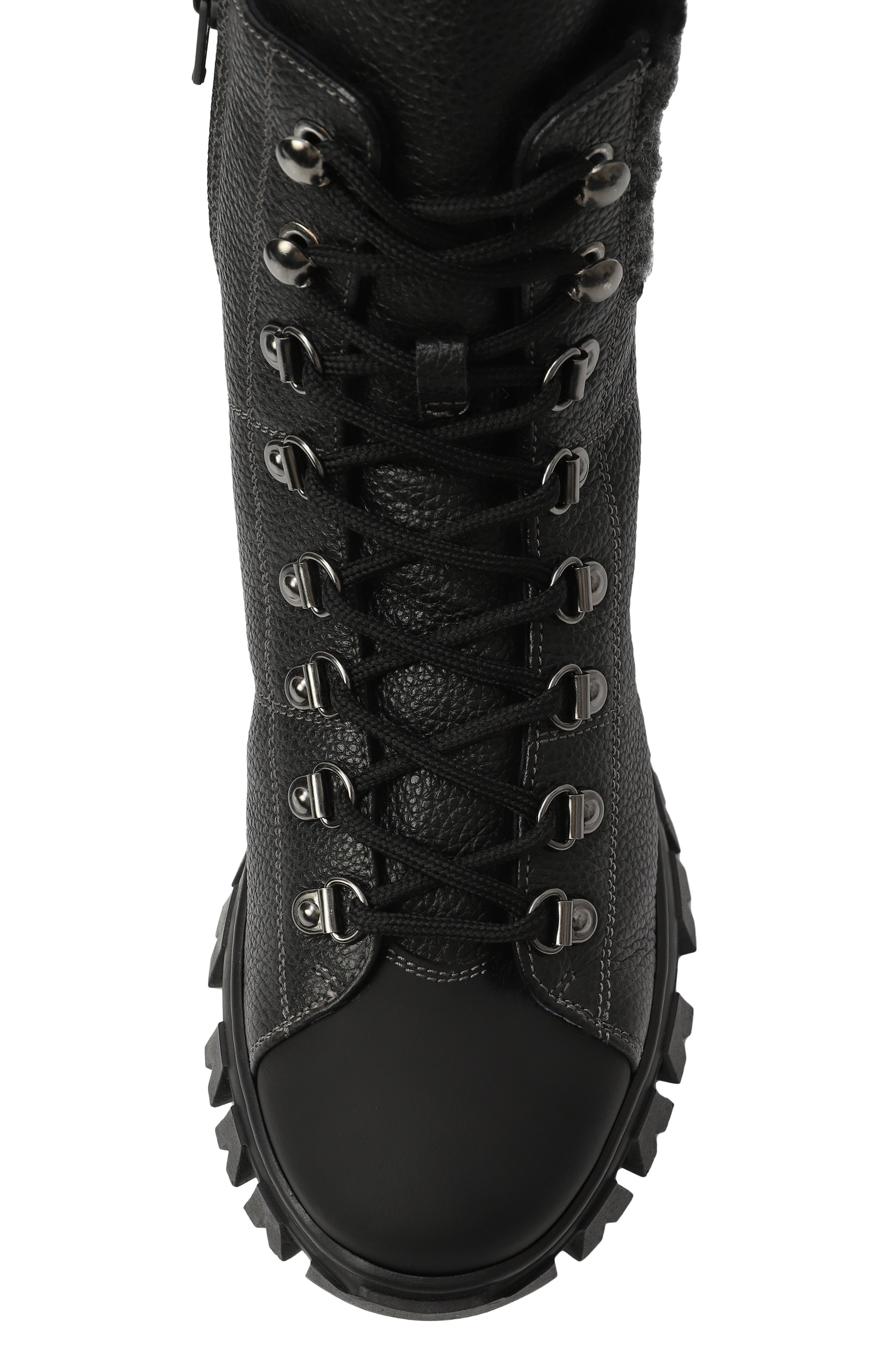 Комбинированные ботинки MISSOURI черного цвета по цене 32950 руб., арт. 85935 C/35-40, фото 4 Комбинированные ботинки MISSOURI, арт. 85935 C/35-40, фото 4