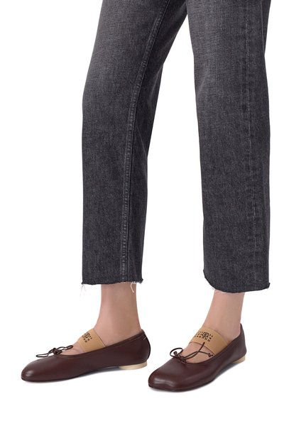 Кожаные балетки anatomic MM6, арт. S59WZ0099/P3628, фото 2