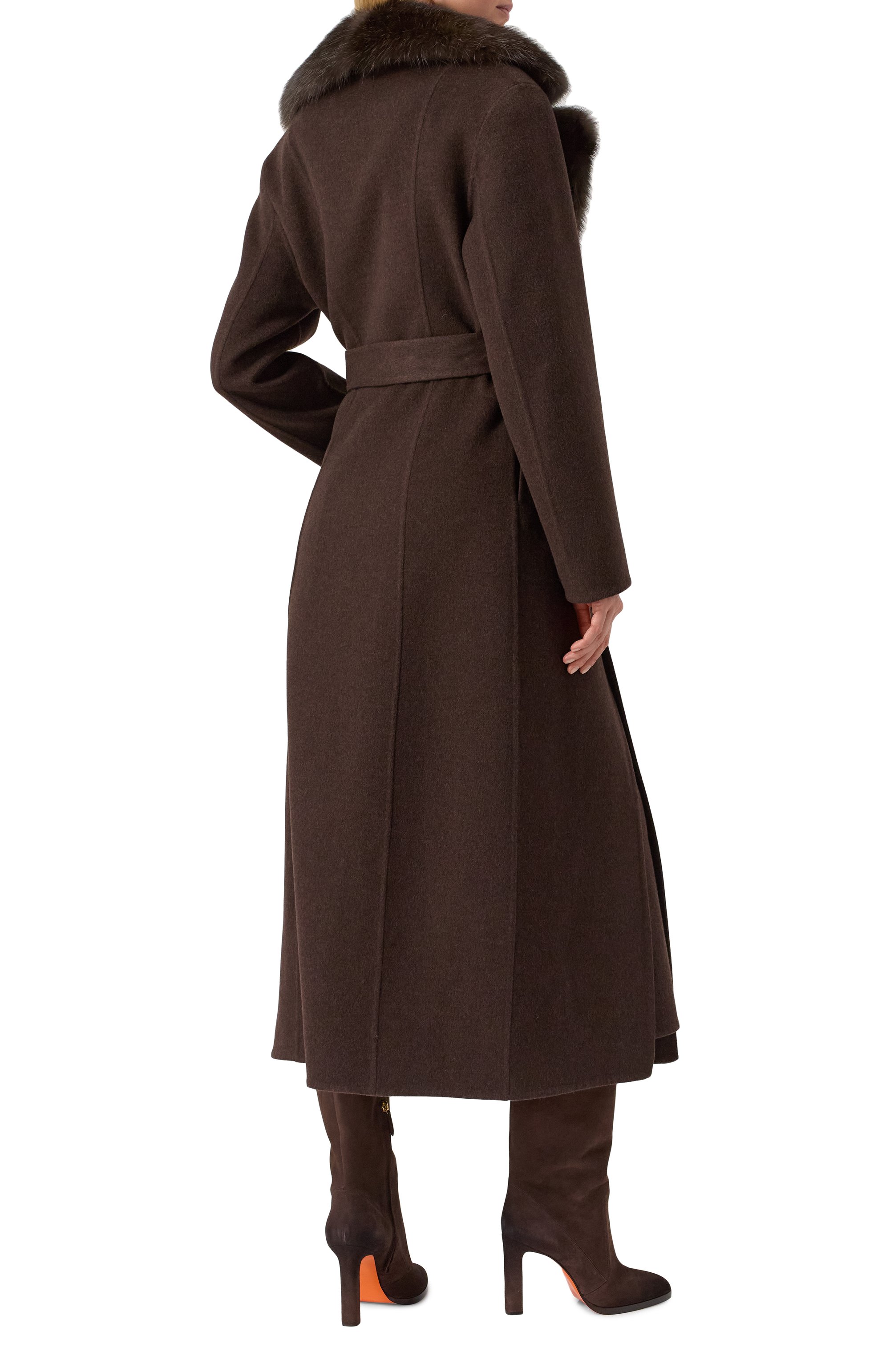 Пальто из шерсти и кашемира с отделкой из соболя MVST, арт. FTBPL-X1306-9SB/LP1446, фото 4
