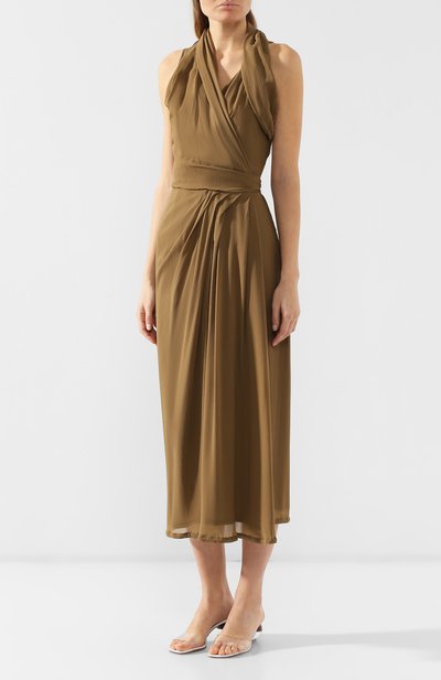 Шелковое платье RICK OWENS, арт. RP19S6527/G, фото 3