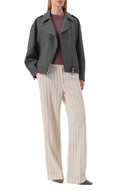 Хлопковая футболка BRUNELLO CUCINELLI, арт. MPT81BI100, фото 2