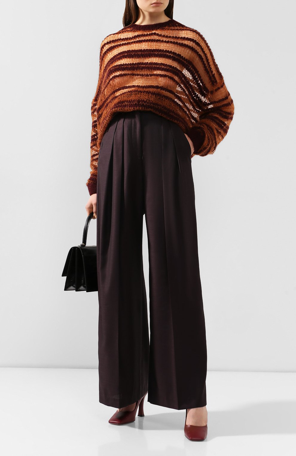 Брюки ACNE STUDIOS фиолетового цвета по цене 39400 руб., арт. AK0155, фото 2 Брюки ACNE STUDIOS, арт. AK0155, фото 2