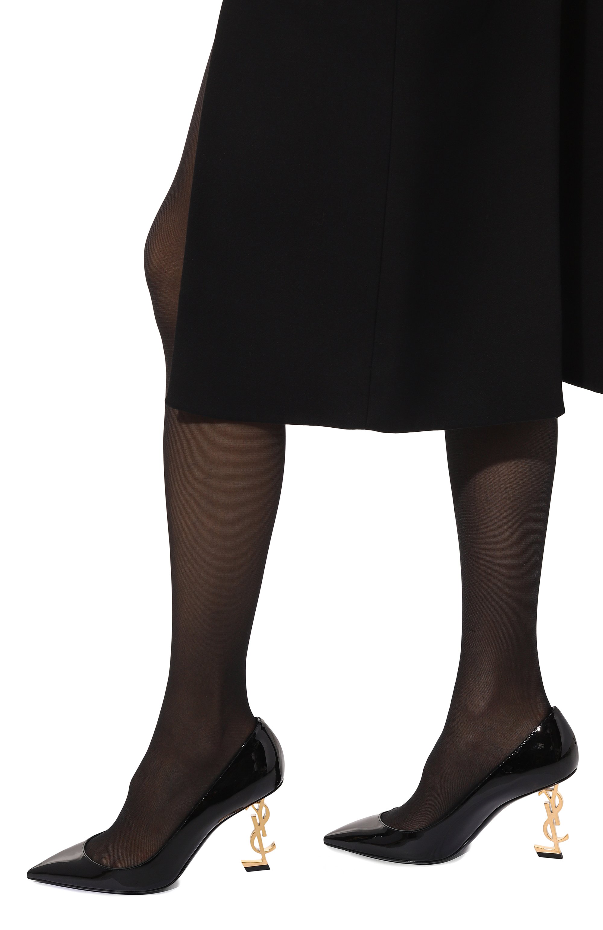 Кожаные туфли opyum SAINT LAURENT, арт. 4841600NPKK 1000, фото 3