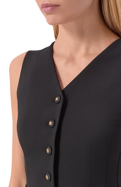 Жилет из шерсти и шелка DOLCE & GABBANA, арт. F79H6T/GDDPS, фото 5