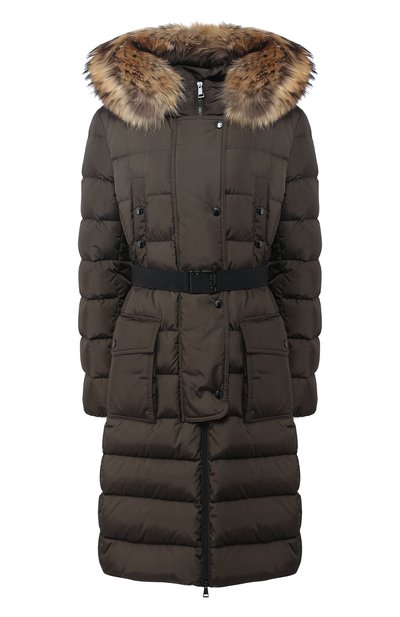 Женский пуховик с меховой отделкой капюшона MONCLER, арт. D2-093-49884-25-68065