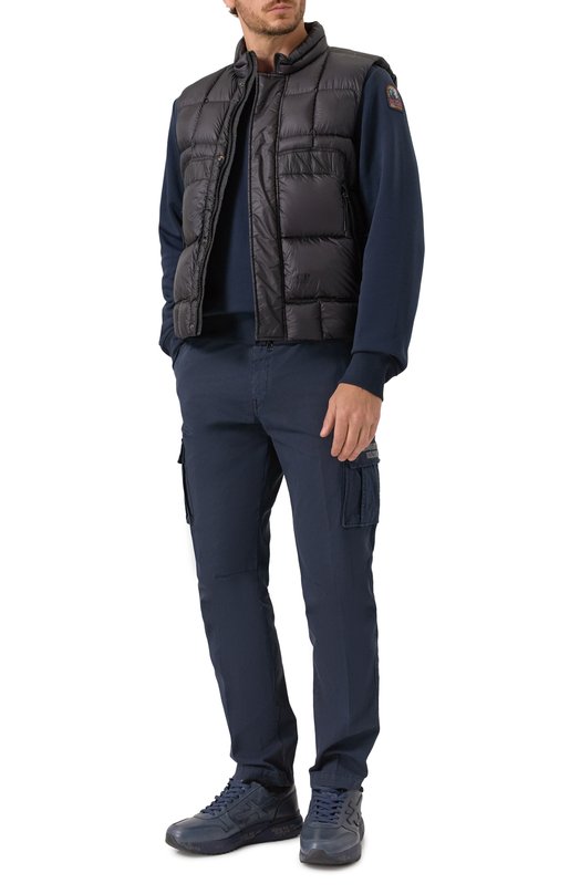 Хлопковый свитшот Parajumpers 25WMPMFLEY21 Синий  25WMPMFLEY21 Фото 2