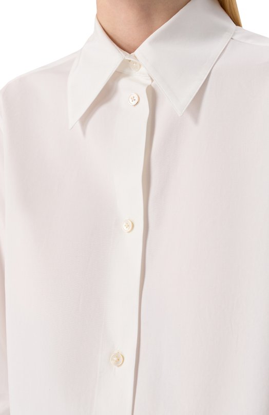 Хлопковая рубашка Jil Sander J04DL0003/J45001 Белый  J04DL0003/J45001 Фото 5