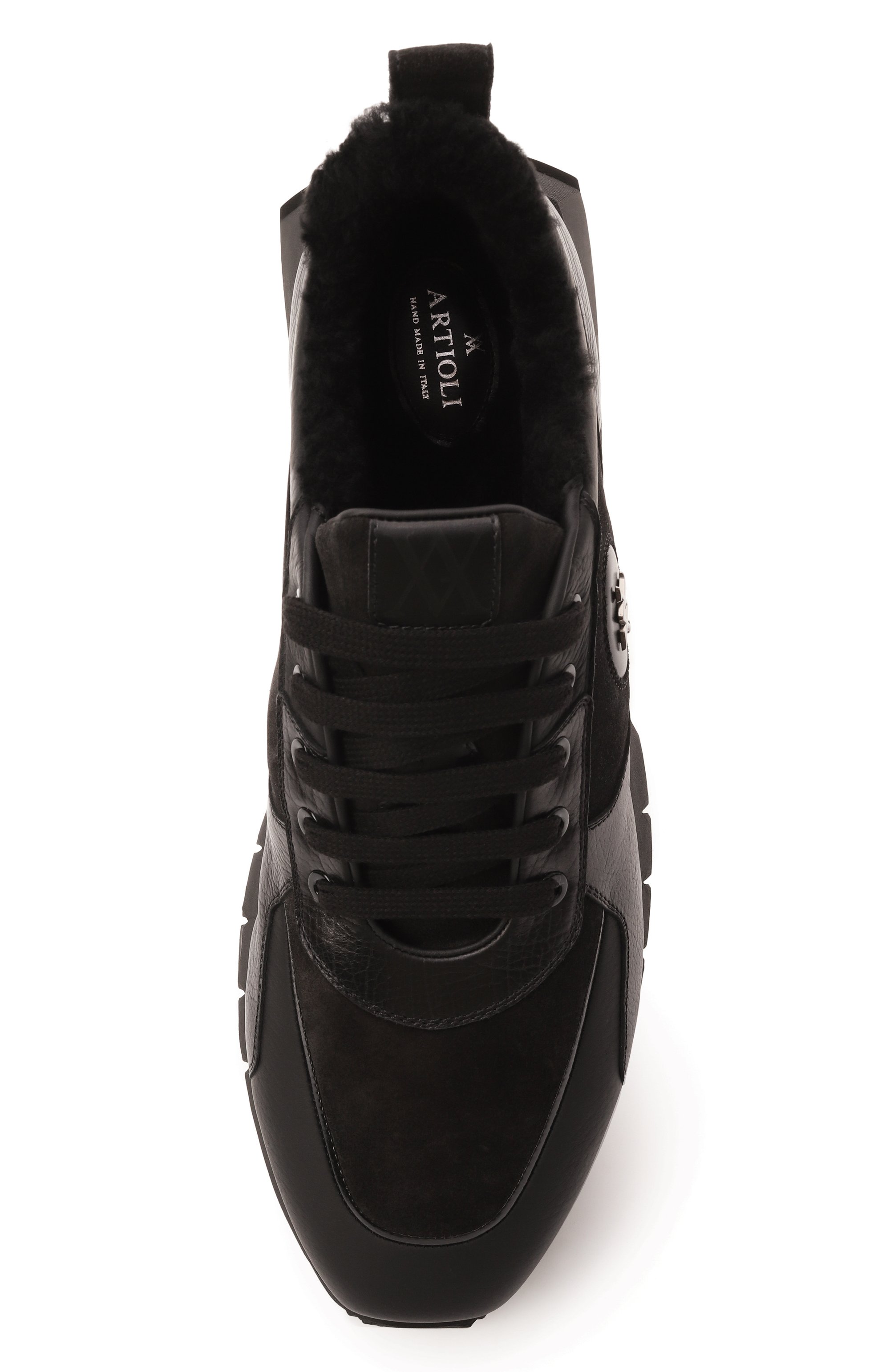 Кожаные кроссовки ruud ARTIOLI черного цвета по цене 153500 руб., арт. 0S547, фото 6 Кожаные кроссовки ruud ARTIOLI, арт. 0S547, фото 6