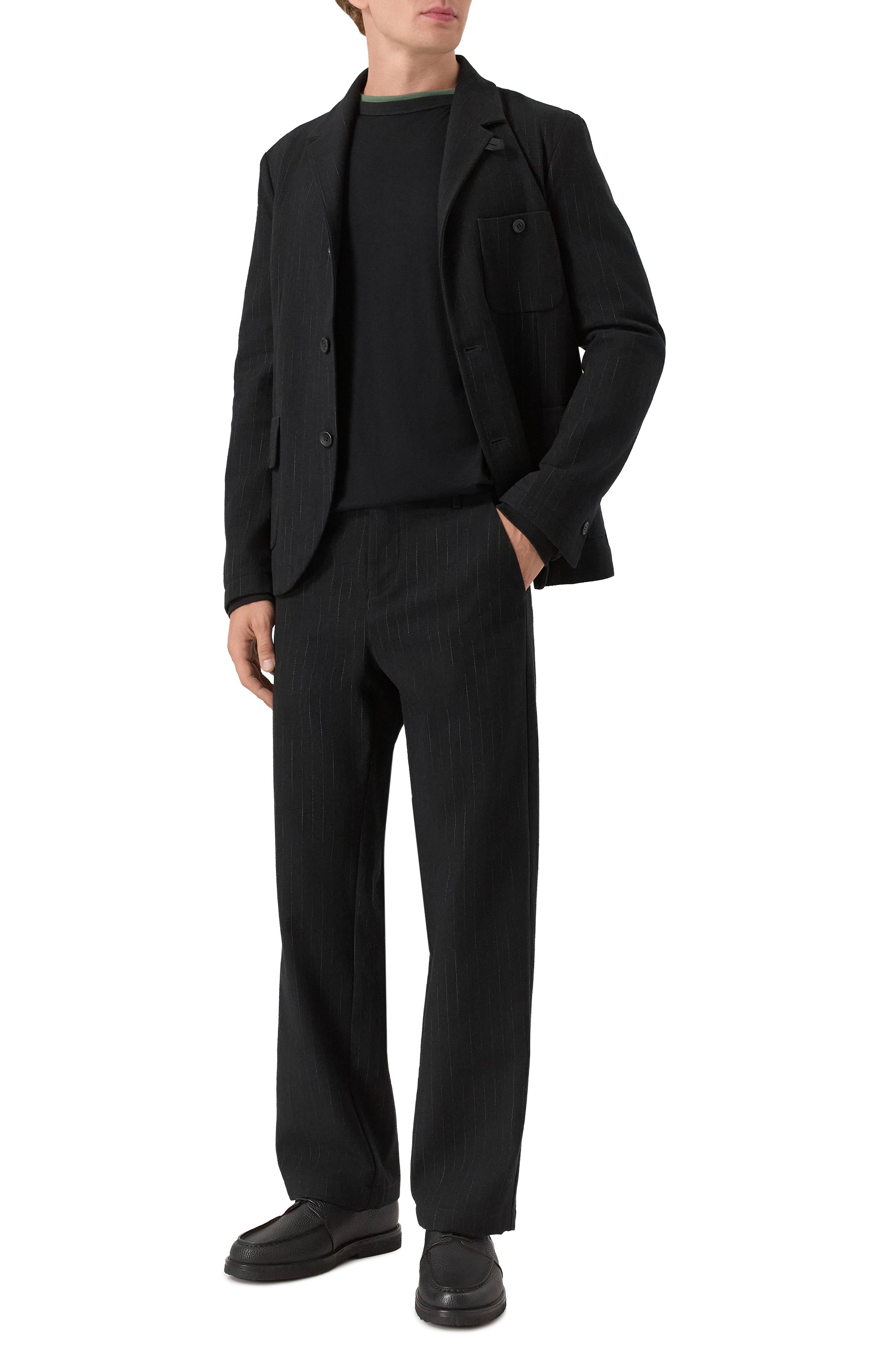 Брюки из хлопка и шерсти HANNES ROETHER, арт. TRA21VEL/7082, фото 2