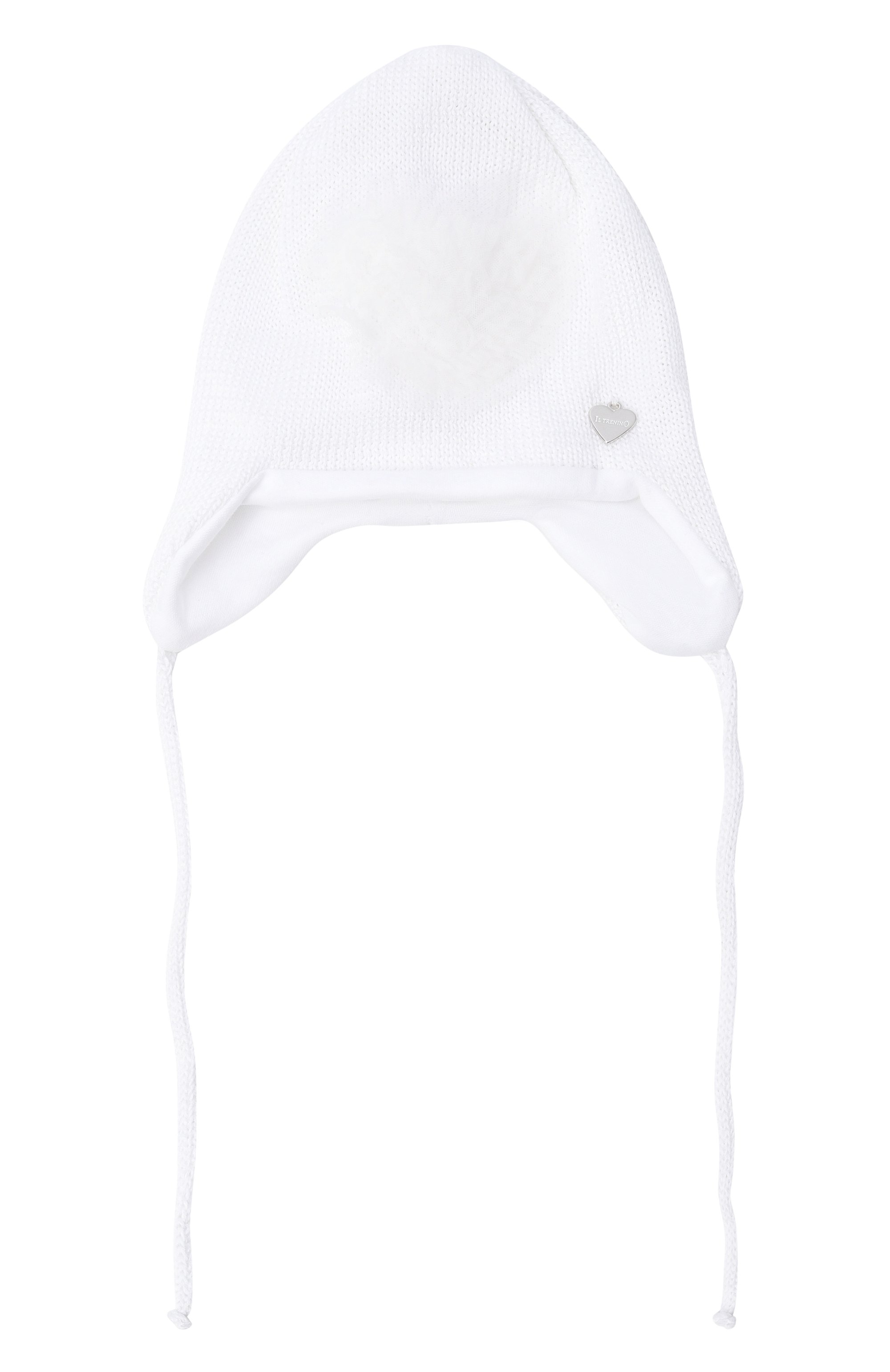 Хлопковая шапка IL TRENINO белого цвета по цене 8440 руб., арт. FN-6008, фото 1 Хлопковая шапка IL TRENINO, арт. FN-6008, фото 1