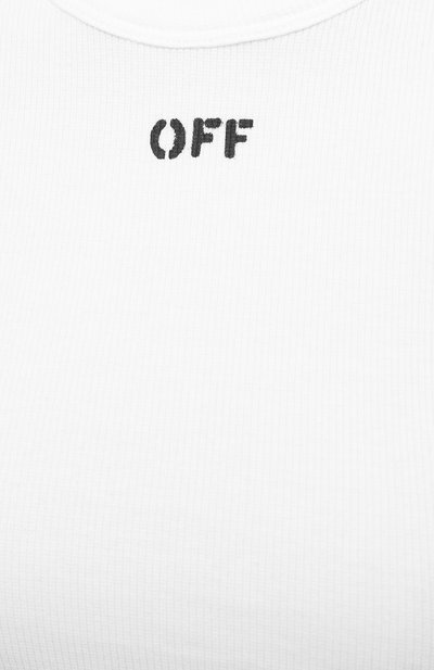 Хлопковая футболка OFF-WHITE белого цвета по цене 43950 руб., арт. 0WAA065S21JER001, фото 5 Хлопковая футболка OFF-WHITE, арт. 0WAA065S21JER001, фото 5