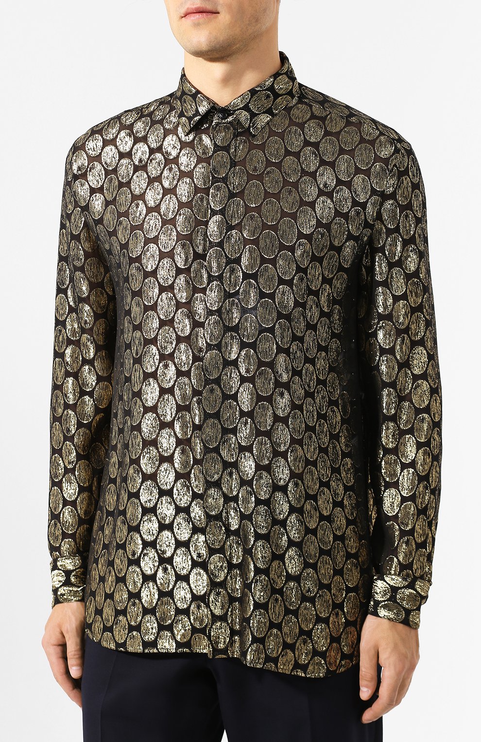 Рубашка из смеси вискозы и шелка SAINT LAURENT, арт. 564172/Y270V, фото 3