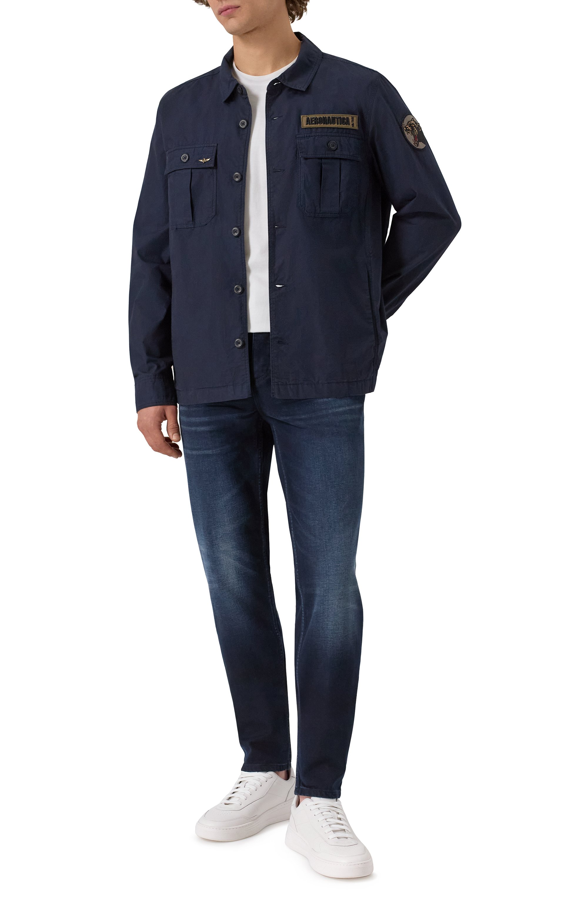 Хлопковая куртка-рубашка AERONAUTICA MILITARE, арт. 251AC032CT3505, фото 2