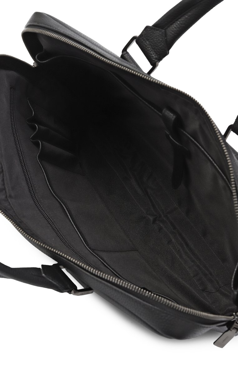 Мужская портфель côme LANCEL черного цвета, арт. A13445 | Фото 5 (Размер: large; Ремень/цепочка: На ремешке; Материал: Натуральная кожа; Сумки-технические: Портфели; Автоматизация ТО: Проставлено; Автоматизация состава: Проставлено)