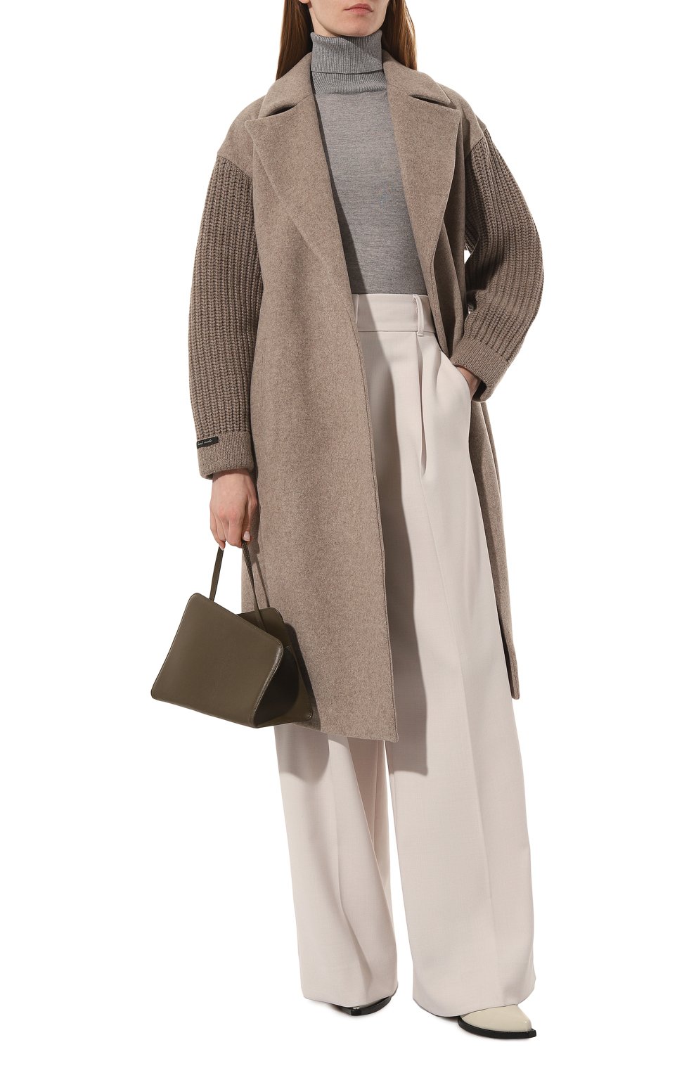 Пальто из шерсти и кашемира MANZONI24, арт. 23M523-DB4X, фото 2