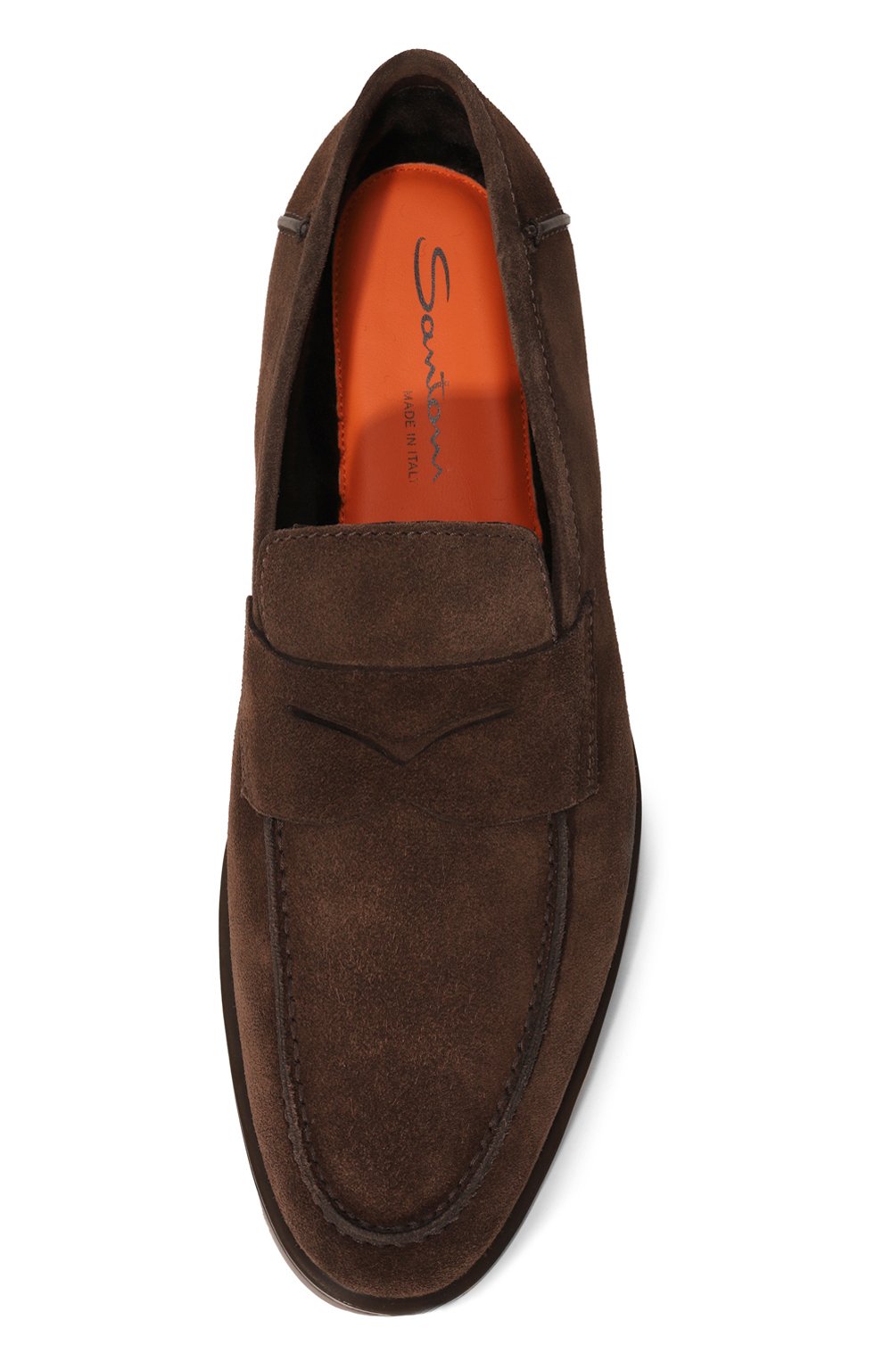 Замшевые пенни-лоферы detroit SANTONI, арт. MGDG18610DTRASEY, фото 6