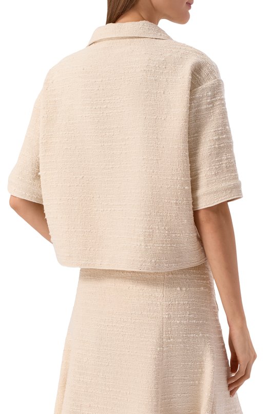 Хлопковое поло N21 G081/0248 Кремовый  G081/0248 Фото 4