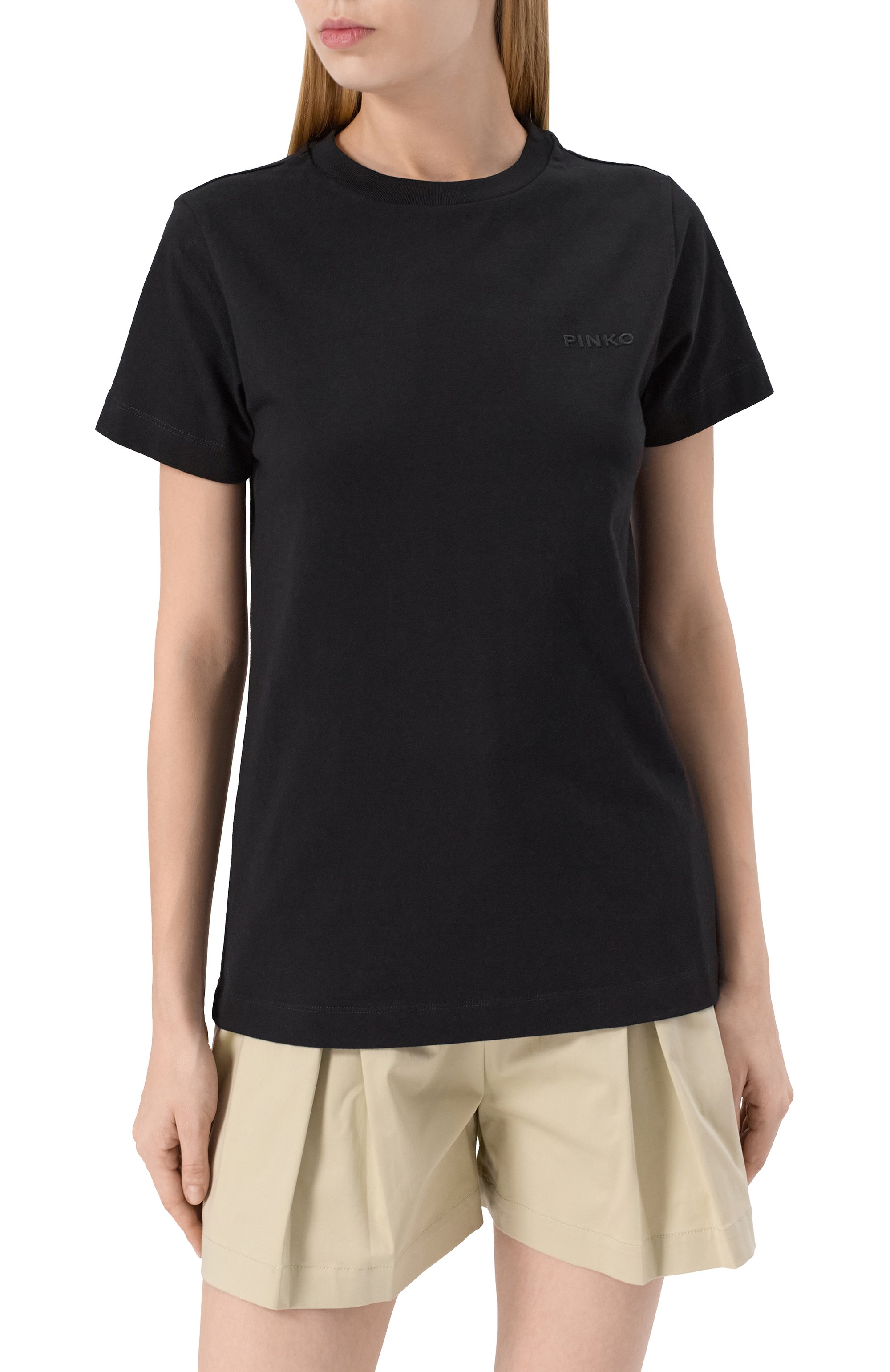 Хлопковая футболка PINKO, арт. 101752/A2HN, фото 3