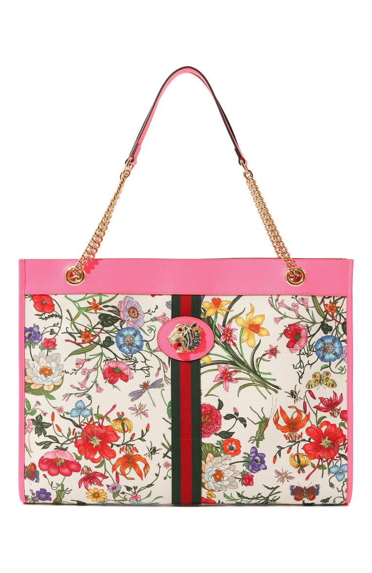 Женская сумка-тоут rajah large GUCCI разноцветного цвета, арт. 537219 9ZIDX | Фото 1 (Материал: Текстиль; Размер: large; Сумки-технические: Сумки-шопперы)
