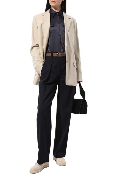 Замшевые лоферы BRUNELLO CUCINELLI кремового цвета по цене 97350 руб., арт. MZSFGB1120, фото 2 Замшевые лоферы BRUNELLO CUCINELLI, арт. MZSFGB1120, фото 2