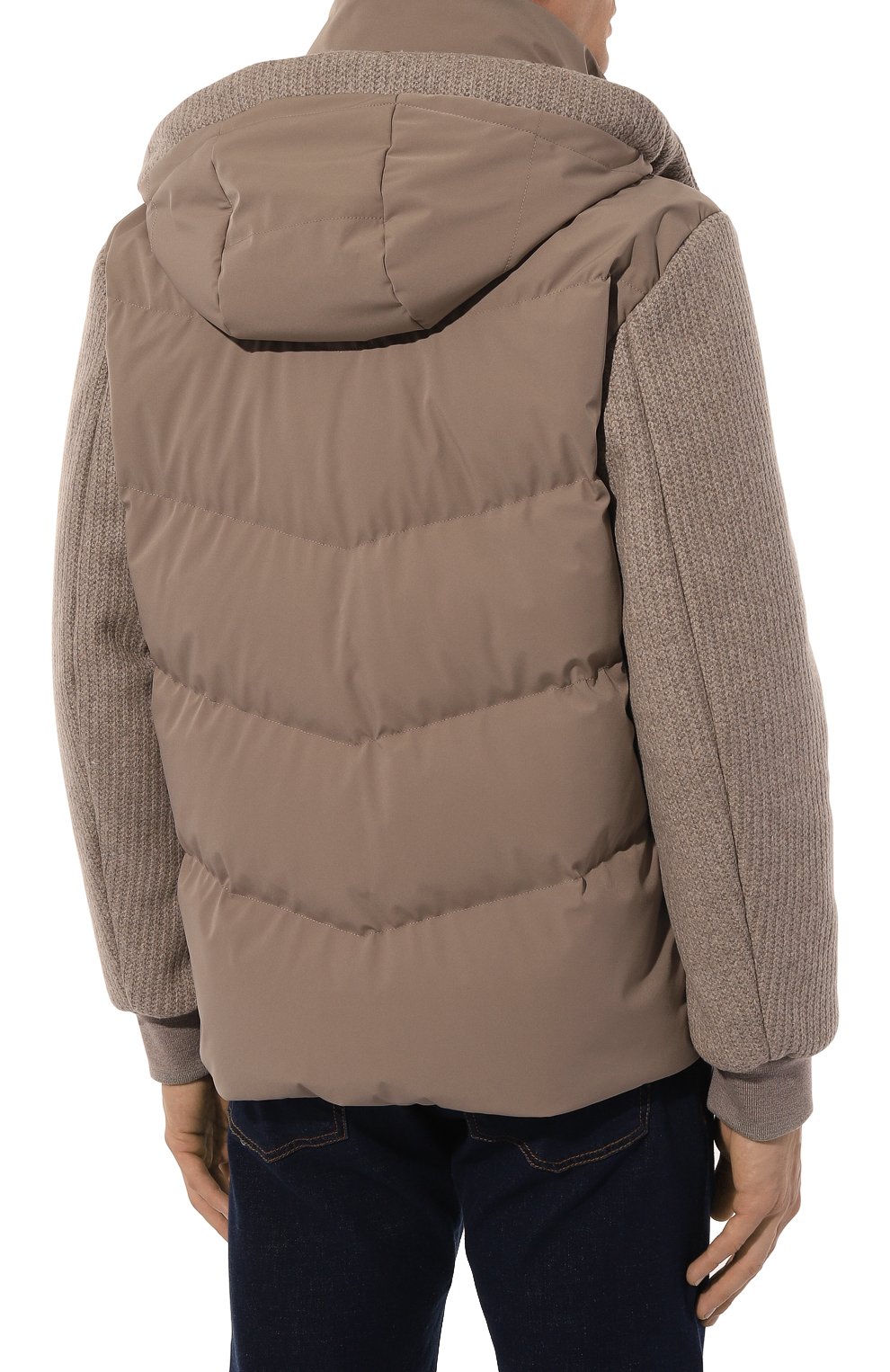 Комбинированная куртка KITON, арт. UW1908V0453F01, фото 4