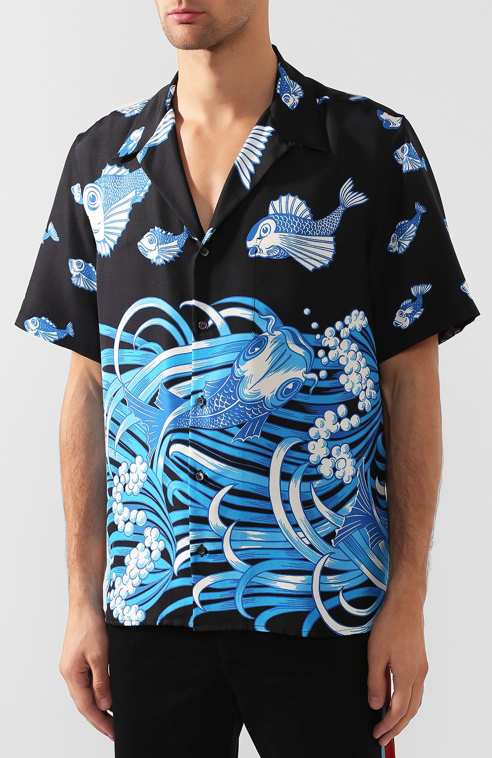 Шелковая рубашка VALENTINO, арт. SV3AAA905BQ, фото 3