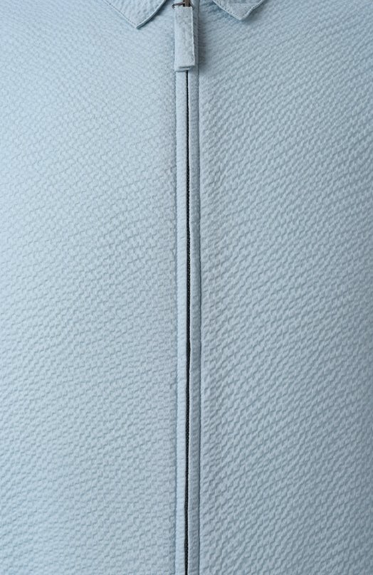 Хлопковая рубашка Giorgio Armani GM000057/TE11186 Голубой  GM000057/TE11186 Фото 6