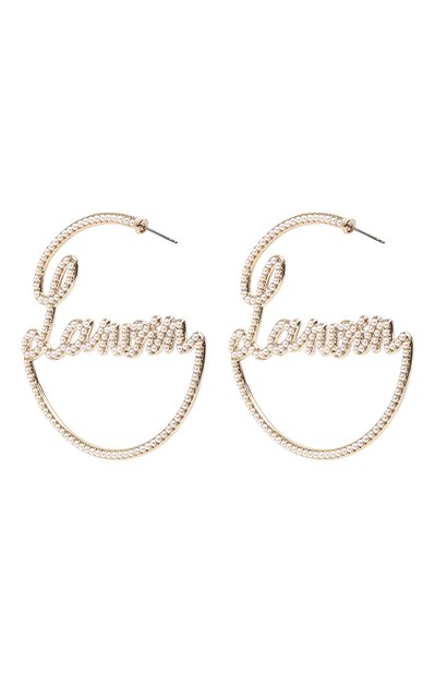 Серьги LANVIN золотого цвета по цене 46950 руб., арт. AW-CJYA18-LAPE-H21, фото 4 Серьги LANVIN, арт. AW-CJYA18-LAPE-H21, фото 4