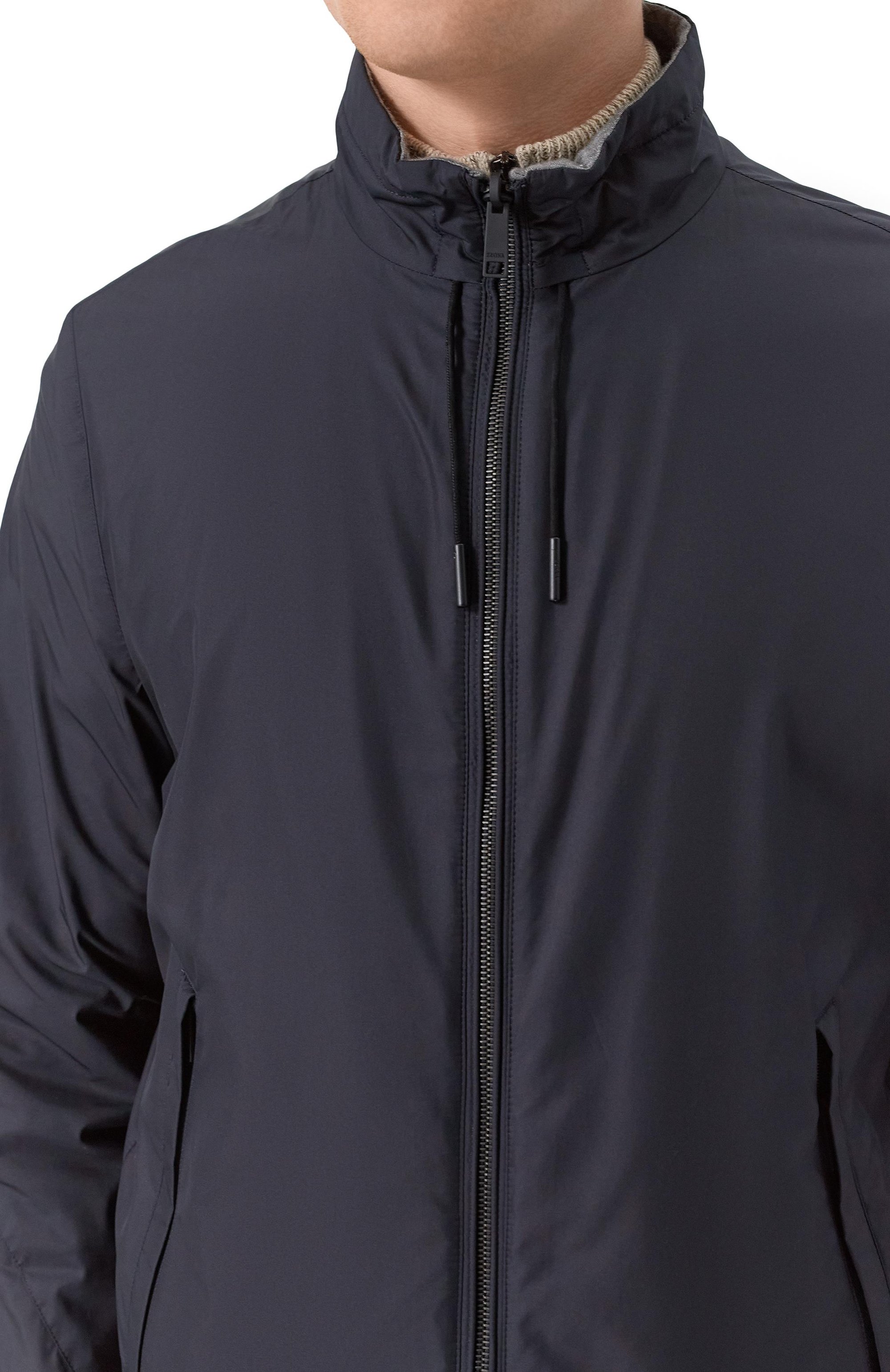 Двусторонняя куртка ZEGNA темно-синего цвета по цене 368500 руб., арт. 7124B/E7T33, фото 5 Двусторонняя куртка ZEGNA, арт. 7124B/E7T33, фото 5